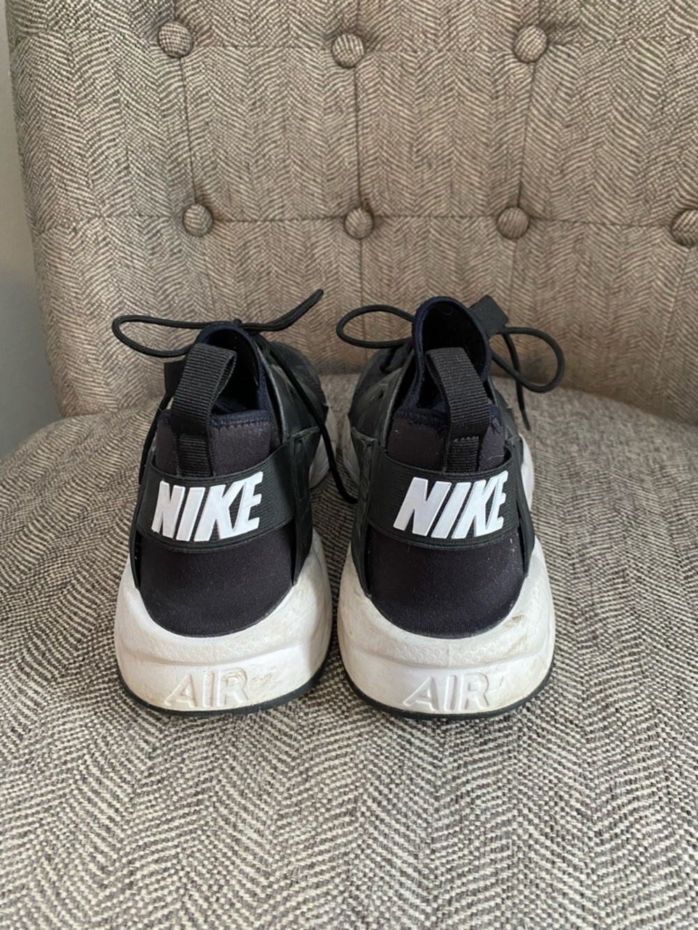 Nike Black and White AIR Retro Sneakers